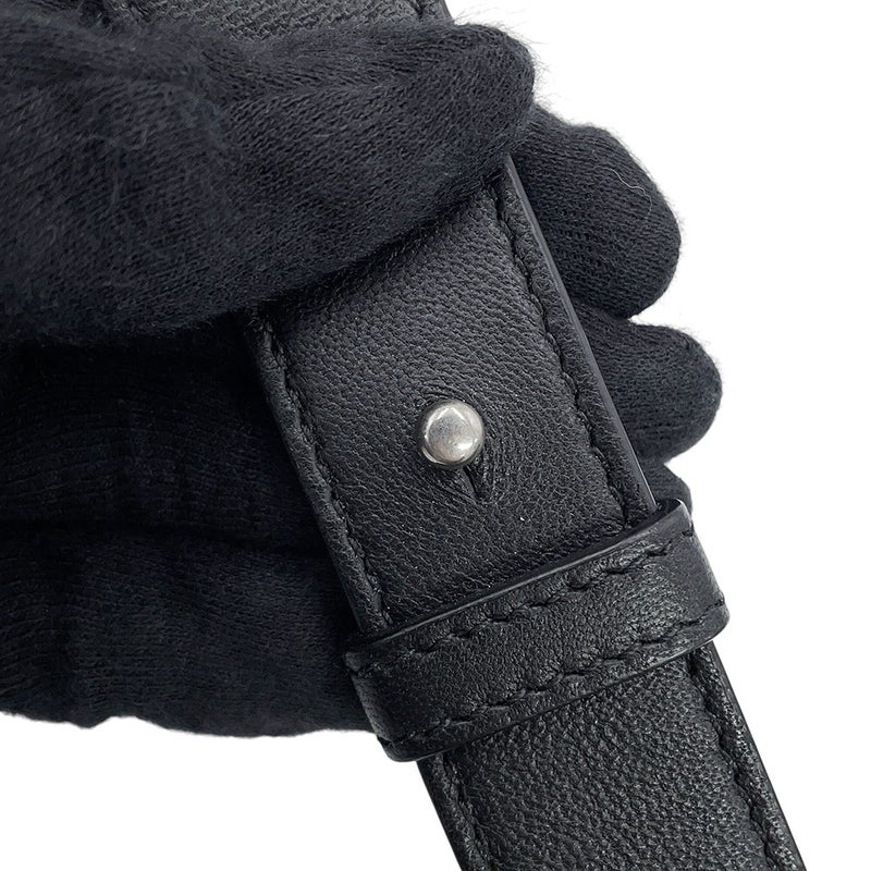 ボッテガヴェネタ ショルダーバッグ マキシイントレチャート スモール カセット ラムスキン 578004 BOTTEGA VENETA 黒