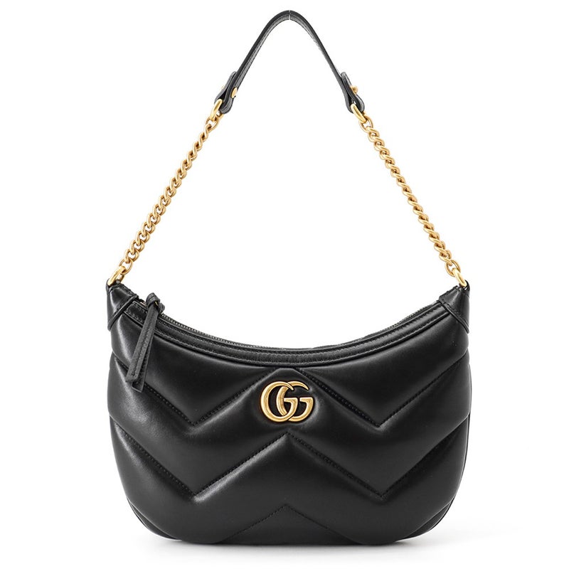 グッチ チェーンショルダーバッグ GGマーモント スモール キルティング レザー 777263 GUCCI バッグ ワンショルダー 黒