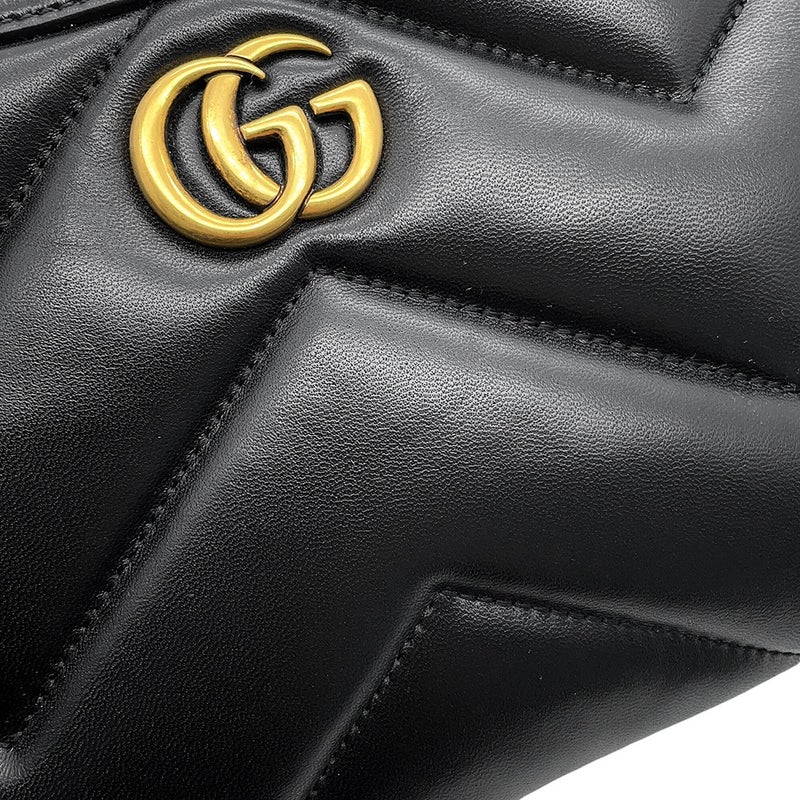 グッチ チェーンショルダーバッグ GGマーモント スモール キルティング レザー 777263 GUCCI バッグ ワンショルダー 黒