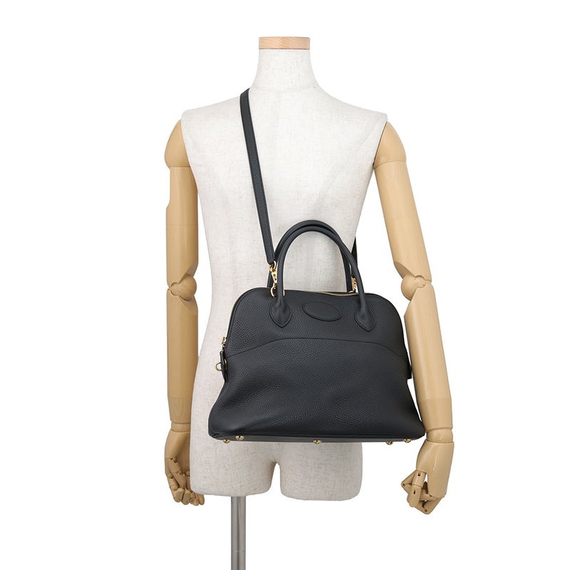 エルメス ハンドバッグ ボリード31 ブラック/ゴールド金具 トリヨンクレマンス Y刻印 HERMES Bolide 2wayショルダーバッグ 黒