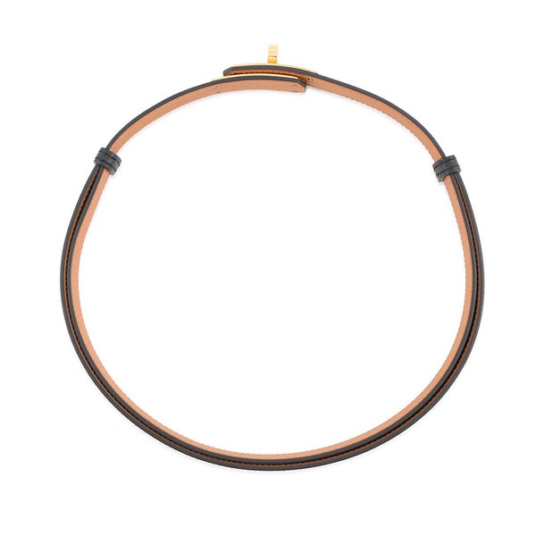 エルメス ケリーベルト ブラック/ゴールド金具 エプソン G刻印 HERMES 黒