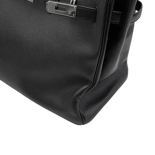 エルメス バーキン35 ブラック/シルバー金具 エプソン T刻印 HERMES Birkin ハンドバッグ 黒
