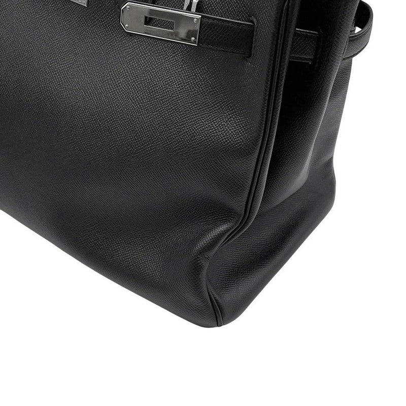 エルメス バーキン35 ブラック/シルバー金具 エプソン T刻印 HERMES Birkin ハンドバッグ 黒