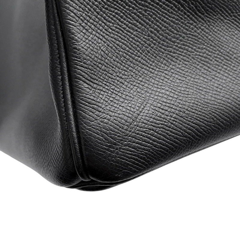 エルメス バーキン35 ブラック/シルバー金具 エプソン T刻印 HERMES Birkin ハンドバッグ 黒