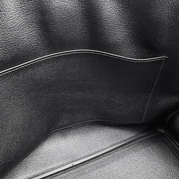 エルメス バーキン35 ブラック/シルバー金具 エプソン T刻印 HERMES Birkin ハンドバッグ 黒