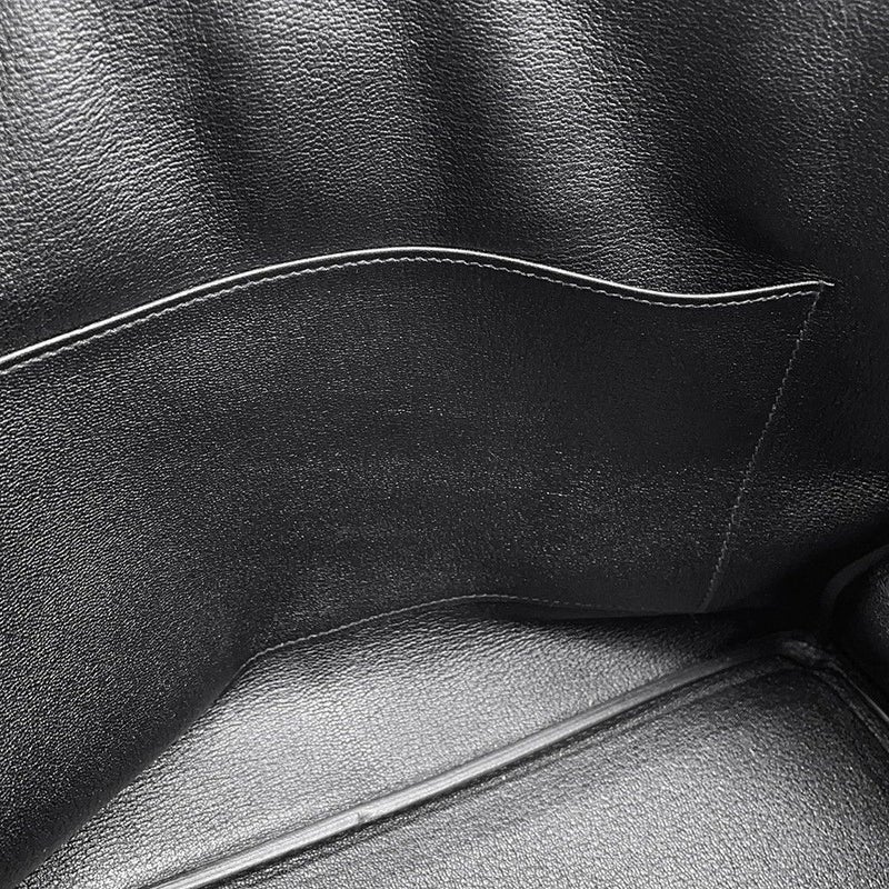 エルメス バーキン35 ブラック/シルバー金具 エプソン T刻印 HERMES Birkin ハンドバッグ 黒