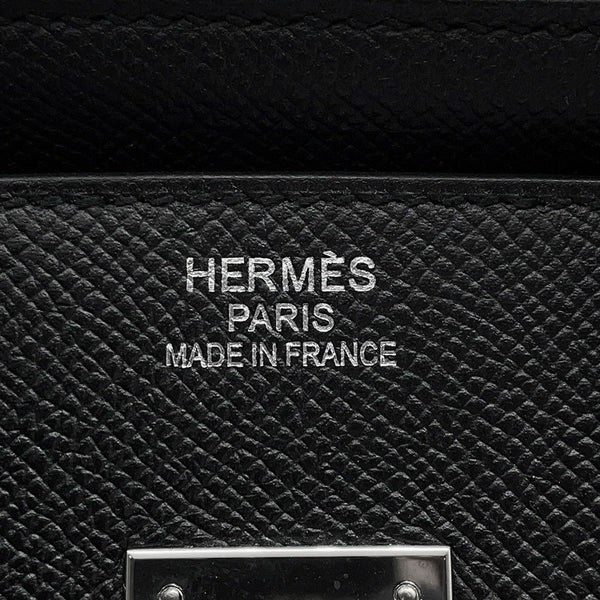 エルメス バーキン35 ブラック/シルバー金具 エプソン T刻印 HERMES Birkin ハンドバッグ 黒