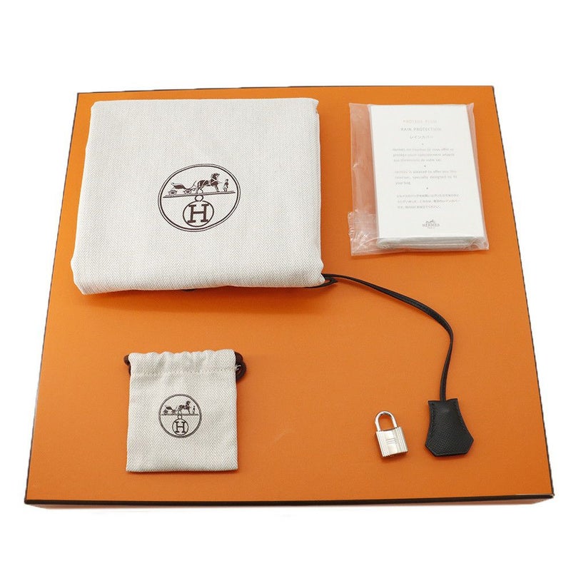 エルメス バーキン35 ブラック/シルバー金具 エプソン T刻印 HERMES Birkin ハンドバッグ 黒