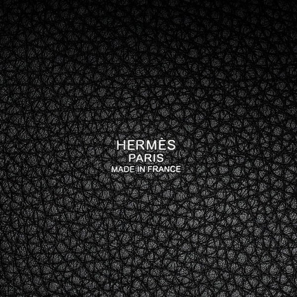 エルメス ハンドバッグ ピコタンロックMM ブラック/シルバー金具 トリヨンクレマンス K刻印 黒