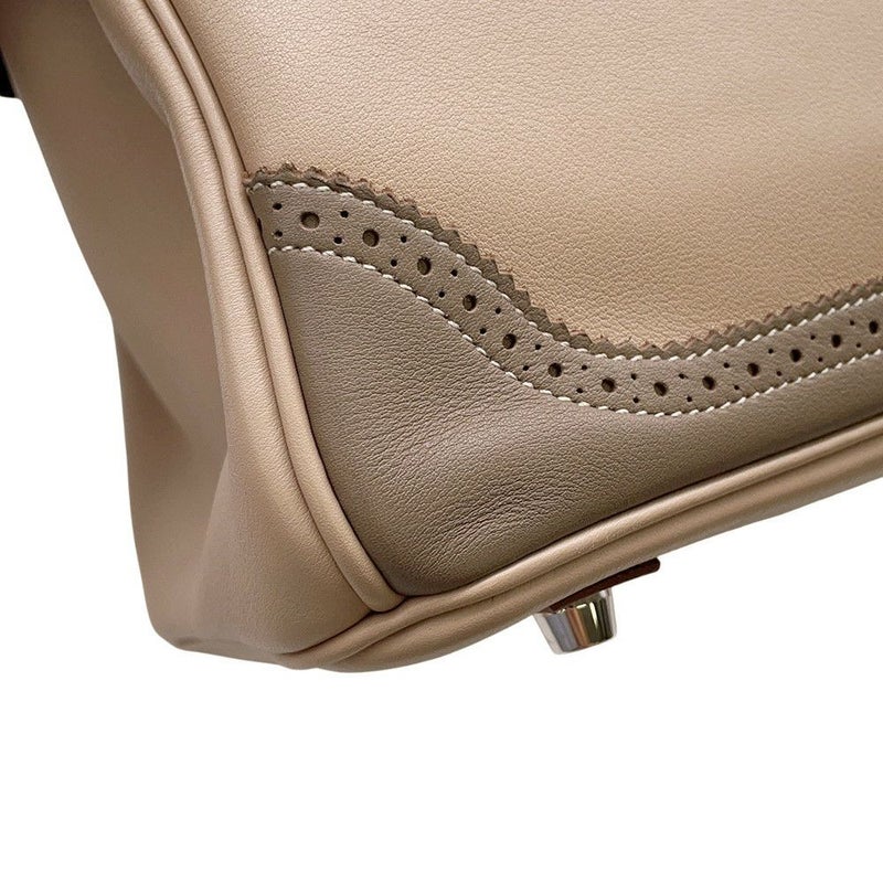 エルメス バーキン30 ギリーズ アルジル/エトゥープ/シルバー金具 スイフト □P刻印 HERMES Birkin ハンドバッグ