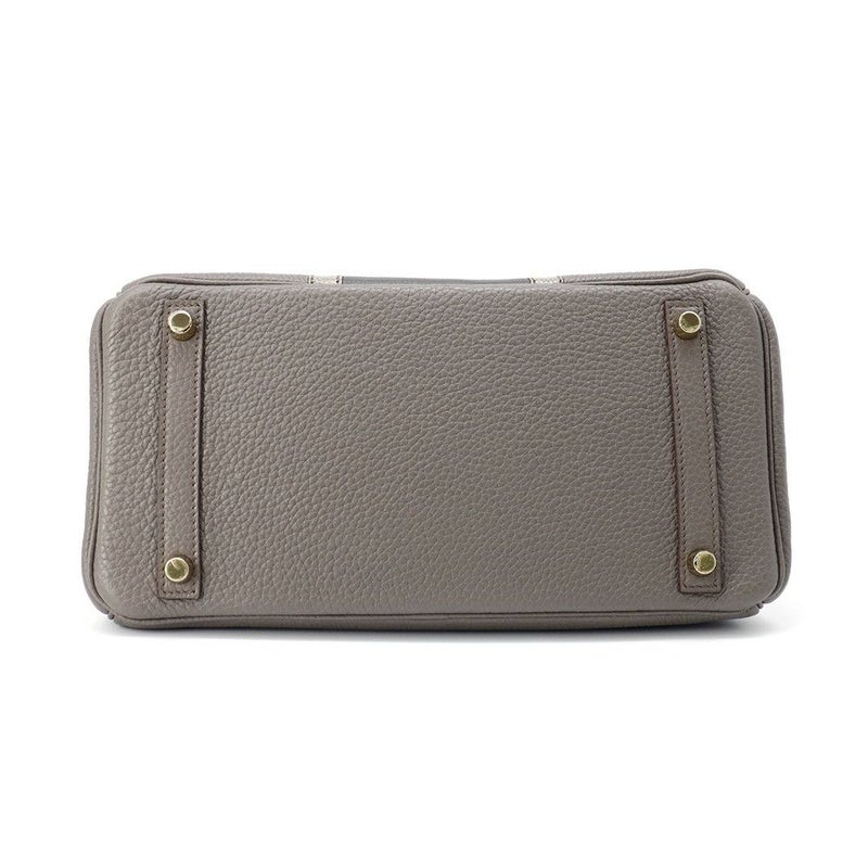 エルメス バーキン30 クラブ エタン/グラファイト/シャンパンゴールド金具 トリヨンクレマンス/リザード □P刻印 HERMES Birkin