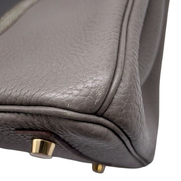 エルメス バーキン30 クラブ エタン/グラファイト/シャンパンゴールド金具 トリヨンクレマンス/リザード □P刻印 HERMES Birkin