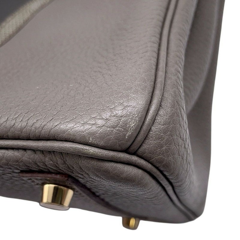 エルメス バーキン30 クラブ エタン/グラファイト/シャンパンゴールド金具 トリヨンクレマンス/リザード □P刻印 HERMES Birkin