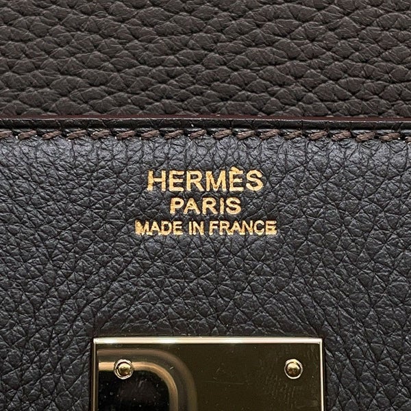 エルメス バーキン30 クラブ エタン/グラファイト/シャンパンゴールド金具 トリヨンクレマンス/リザード □P刻印 HERMES Birkin