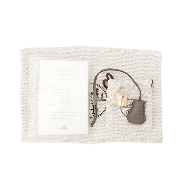 エルメス バーキン30 クラブ エタン/グラファイト/シャンパンゴールド金具 トリヨンクレマンス/リザード □P刻印 HERMES Birkin