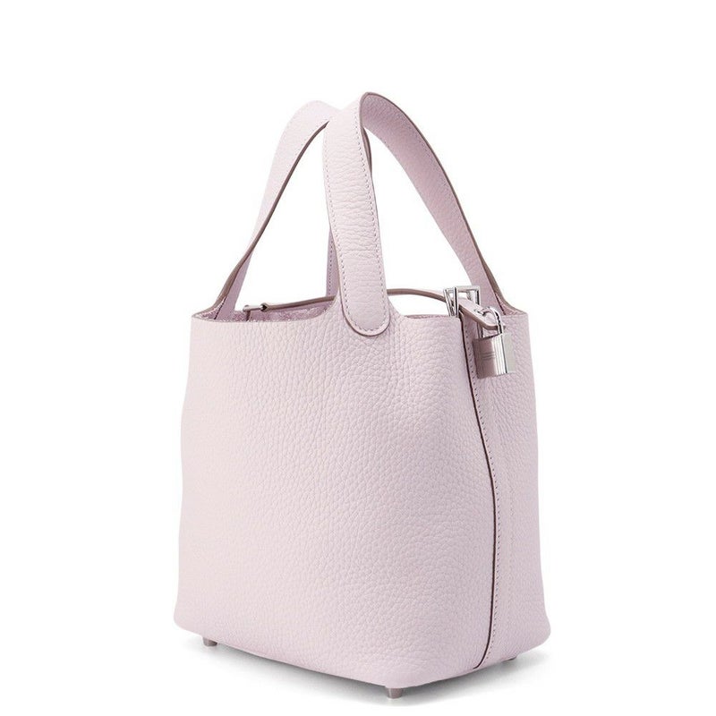 エルメス ハンドバッグ ピコタンロックPM モーヴペール/シルバー金具 トリヨンクレマンス W刻印