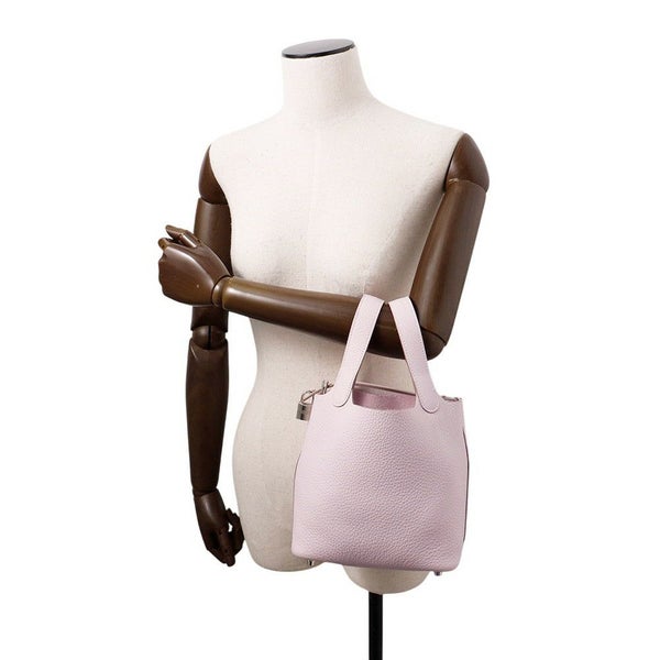 エルメス ハンドバッグ ピコタンロックPM モーヴペール/シルバー金具 トリヨンクレマンス W刻印