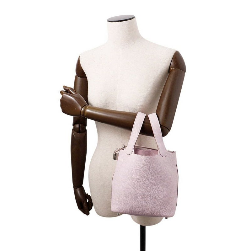 エルメス ハンドバッグ ピコタンロックPM モーヴペール/シルバー金具 トリヨンクレマンス W刻印