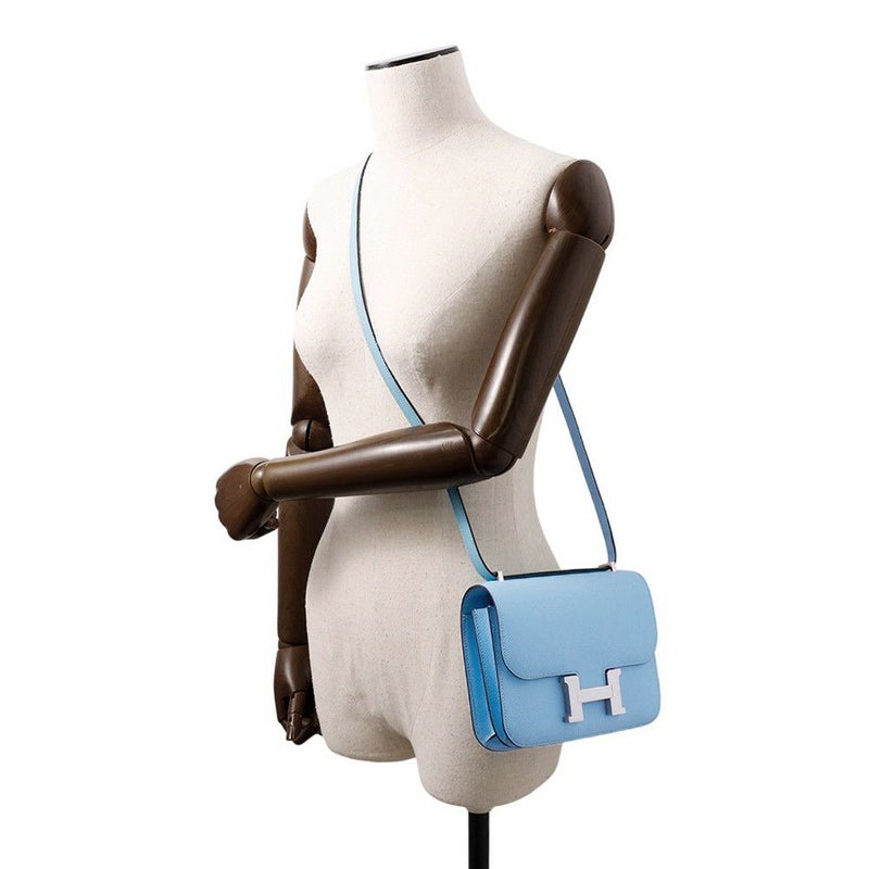 エルメス ミニ コンスタンス3 ミロワール セレステ/ラッカー金具 エプソン B刻印 HERMES バッグ
