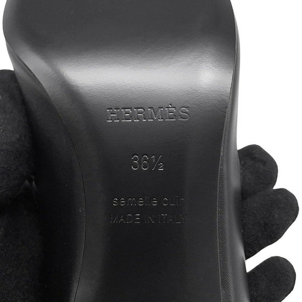 エルメス パンプス キアラ カーフレザー レディースサイズ36 1/2 HERMES 靴 黒
