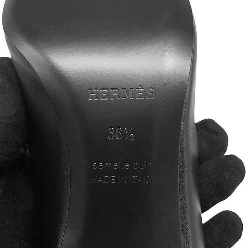 エルメス パンプス キアラ カーフレザー レディースサイズ36 1/2 HERMES 靴 黒