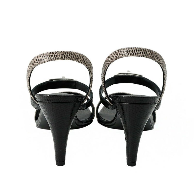 エルメス ミュール グラムール リザード レディースサイズ36 HERMES 靴 サンダル 黒