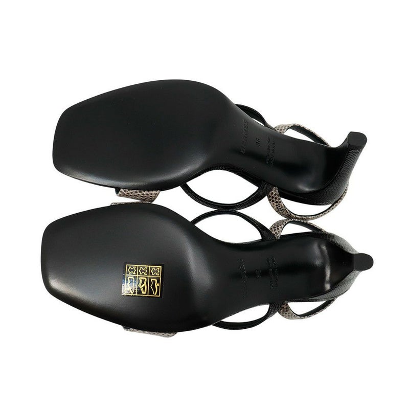 エルメス ミュール グラムール リザード レディースサイズ36 HERMES 靴 サンダル 黒