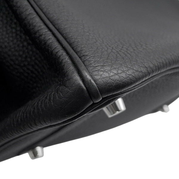 エルメス バーキン25 ブラック/シルバー金具 トゴ Y刻印 HERMES Birkin ハンドバッグ 黒