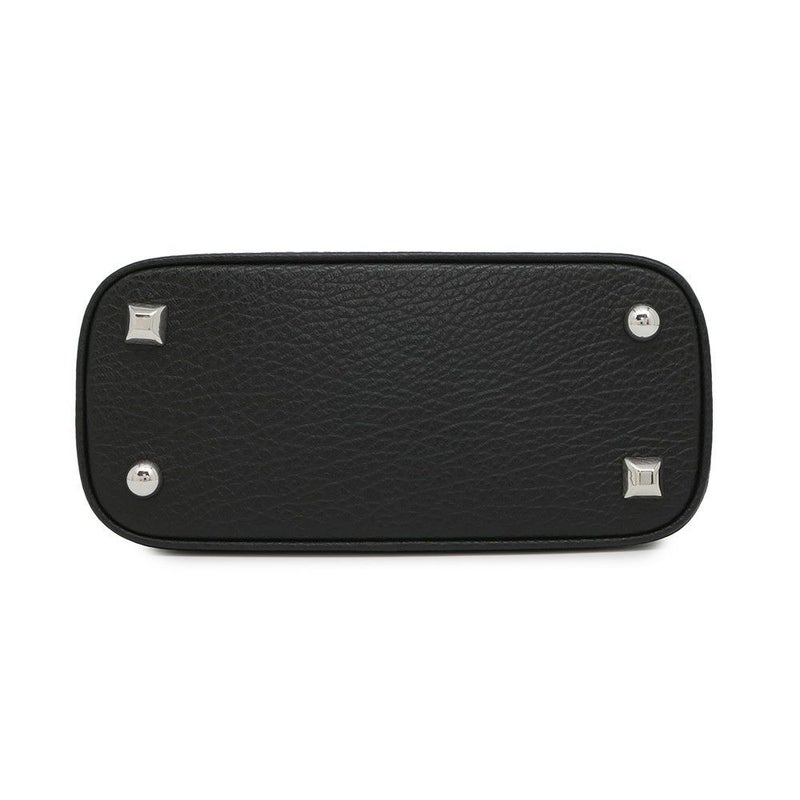 メゾンマルジェラ ハンドバッグ 5AC マイクロ カーフレザー/コットン S56WG0081 2way 黒