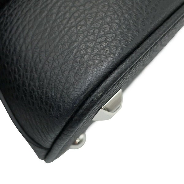 メゾンマルジェラ ハンドバッグ 5AC マイクロ カーフレザー/コットン S56WG0081 2way 黒