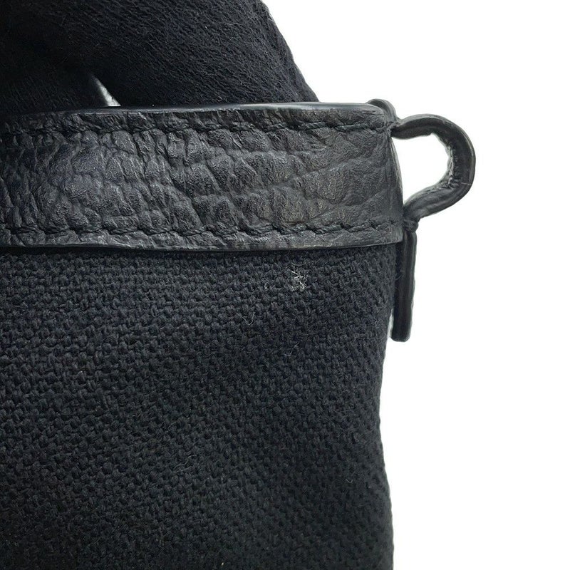 メゾンマルジェラ ハンドバッグ 5AC マイクロ カーフレザー/コットン S56WG0081 2way 黒