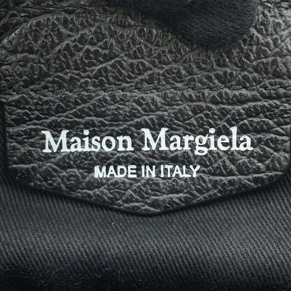 メゾンマルジェラ ハンドバッグ 5AC マイクロ カーフレザー/コットン S56WG0081 2way 黒