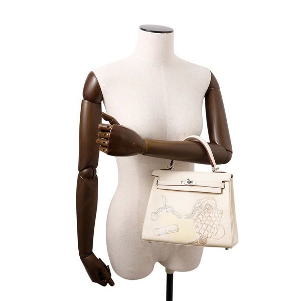 エルメス ハンドバッグ ケリー25 内縫い IN AND OUT ナタ/シルバー金具 スイフト Z刻印 HERMES Kelly 2wayバッグ