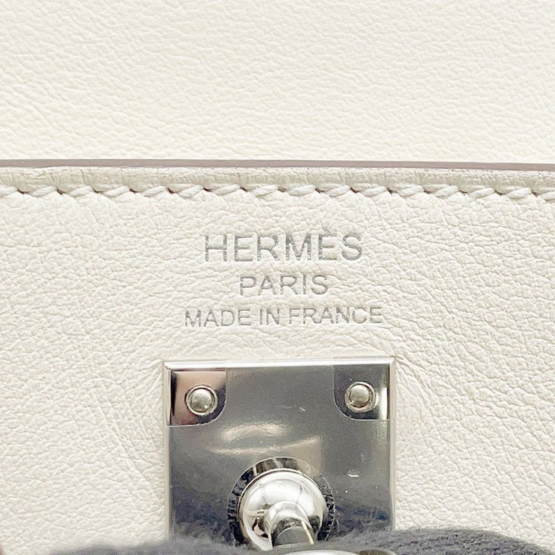 エルメス ハンドバッグ ケリー25 内縫い IN AND OUT ナタ/シルバー金具 スイフト Z刻印 HERMES Kelly 2wayバッグ