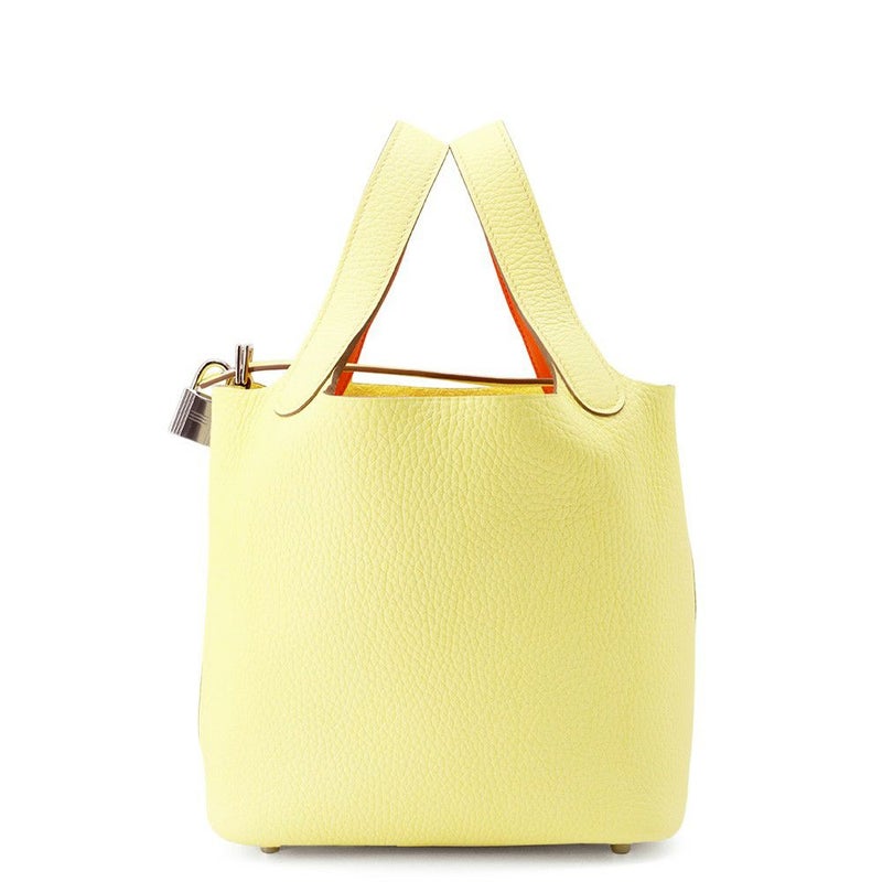 エルメス ピコタンロックPM エクラ リモンチェッロ/オレンジフィールド/シルバー金具 トリヨンクレマンス K刻印