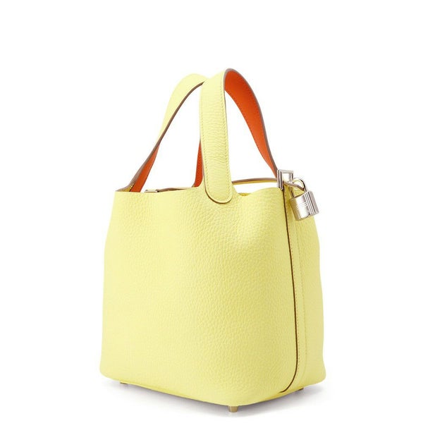 エルメス ピコタンロックPM エクラ リモンチェッロ/オレンジフィールド/シルバー金具 トリヨンクレマンス K刻印