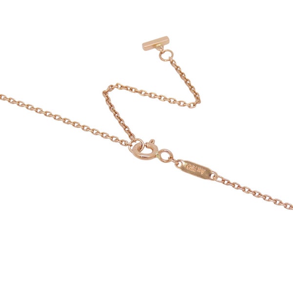 ティファニー ネックレス Tスマイル ペンダント ミディアム ダイヤ 10P 計0.19ct K18PG 74957218 Tiffany&Co.