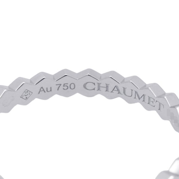 ショーメ リング ビー ドゥ ショーメ ダイヤ 14P 計0.21ct K18WG サイズ52 081890 Chaumet 指輪 ビー マイ ラブ ハニカム