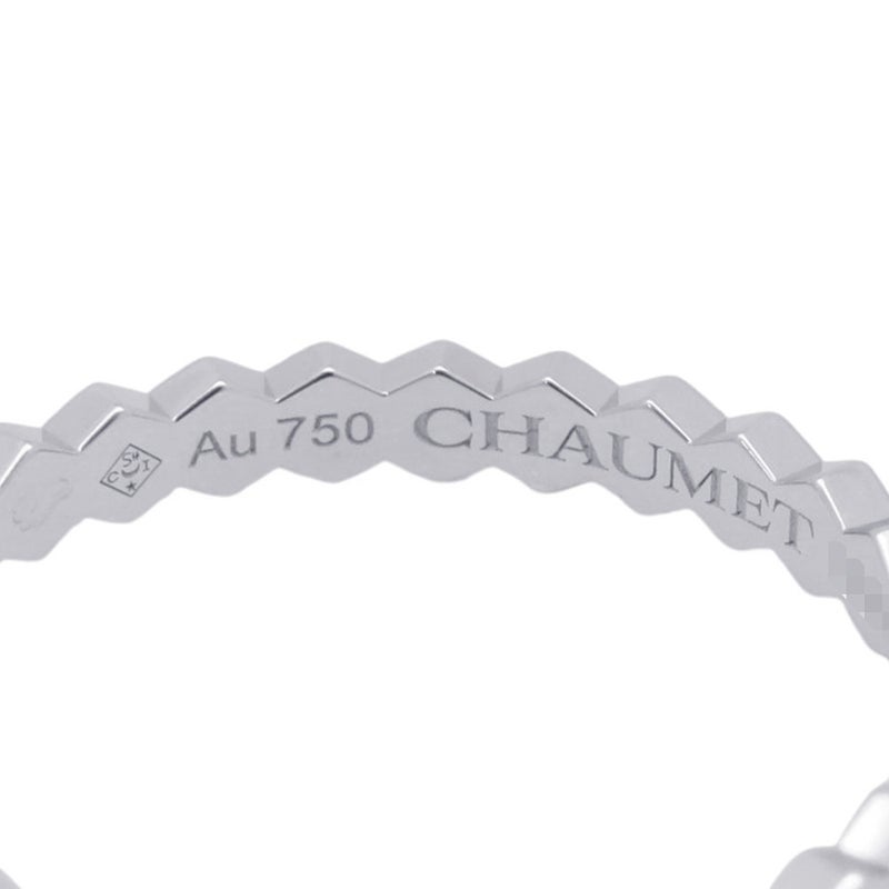 ショーメ リング ビー ドゥ ショーメ ダイヤ 14P 計0.21ct K18WG サイズ52 081890 Chaumet 指輪 ビー マイ ラブ ハニカム