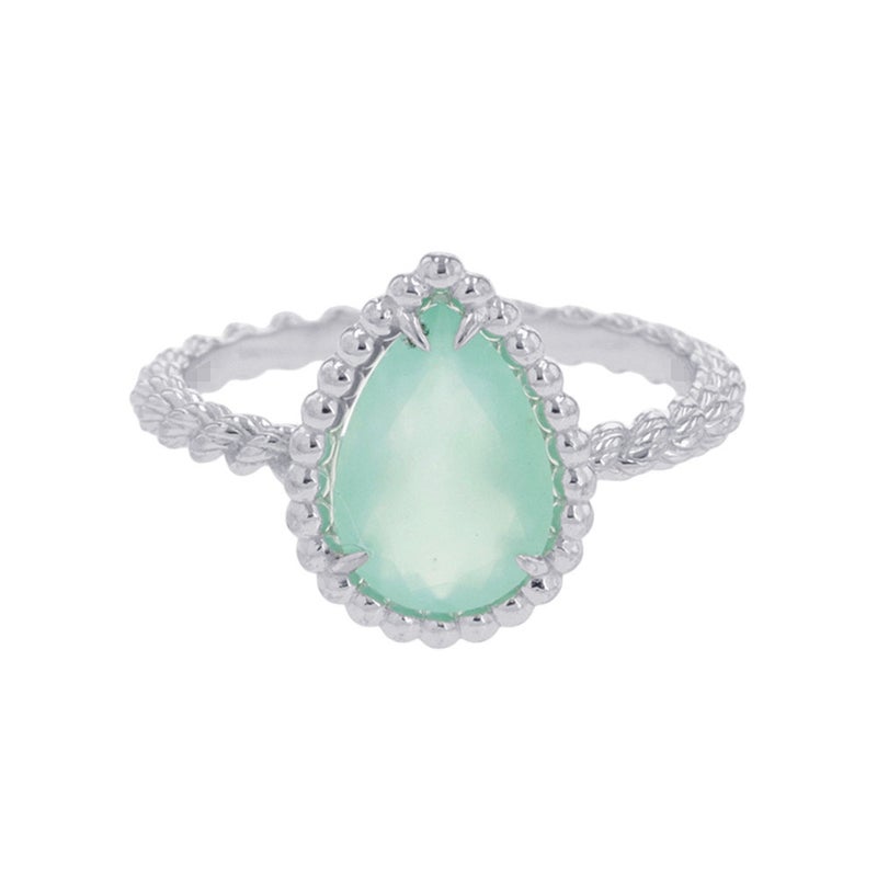 ブシュロン リング セルパンボエム アクアプレーズ 1P 1.16ct K18WGホワイトゴールド サイズ51 JRG03137 指輪