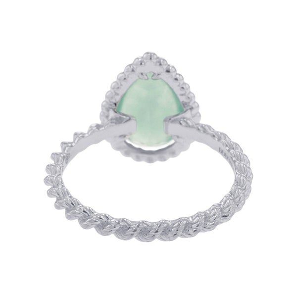ブシュロン リング セルパンボエム アクアプレーズ 1P 1.16ct K18WGホワイトゴールド サイズ51 JRG03137 指輪