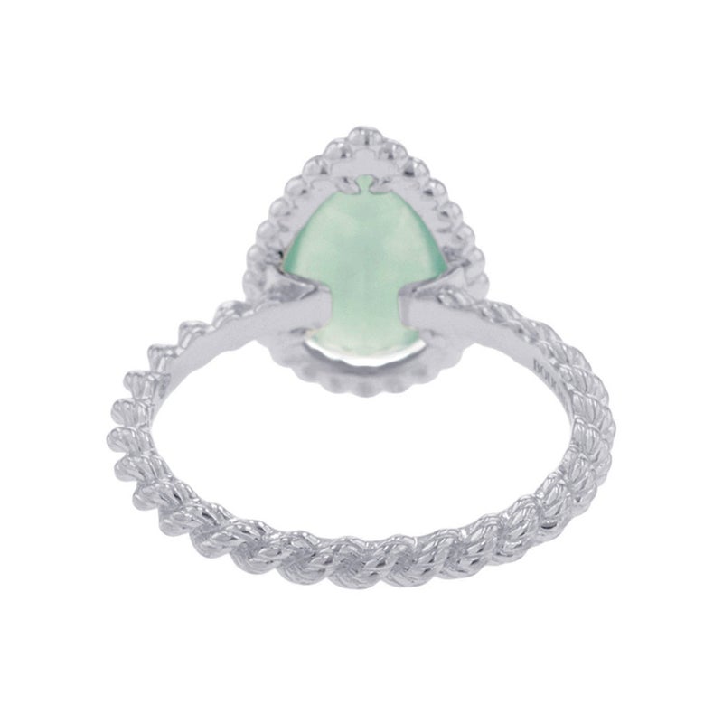 ブシュロン リング セルパンボエム アクアプレーズ 1P 1.16ct K18WGホワイトゴールド サイズ51 JRG03137 指輪