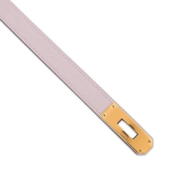 エルメス ベルト ケリー・ポケット 18 モーヴシルベストル/ゴールド金具 エプソン W刻印