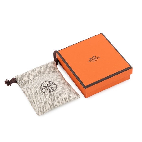エルメス ピアス ミニ・ポップアッシュ ブラック/シルバー金具 HERMES アクセサリー 黒