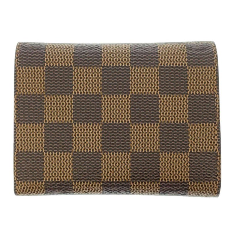 ルイヴィトン 財布 ダミエ・エベヌ ポルトフォイユ・ヴィクトリーヌ N41659 LOUIS VUITTON ヴィトン 三つ折り財布