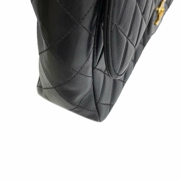 シャネル ハンドバッグ 親子バッグ マトラッセ ココマーク ラムスキン CHANEL バッグ 黒