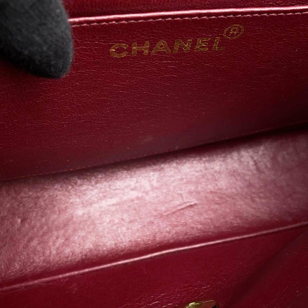 シャネル ハンドバッグ 親子バッグ マトラッセ ココマーク ラムスキン CHANEL バッグ 黒