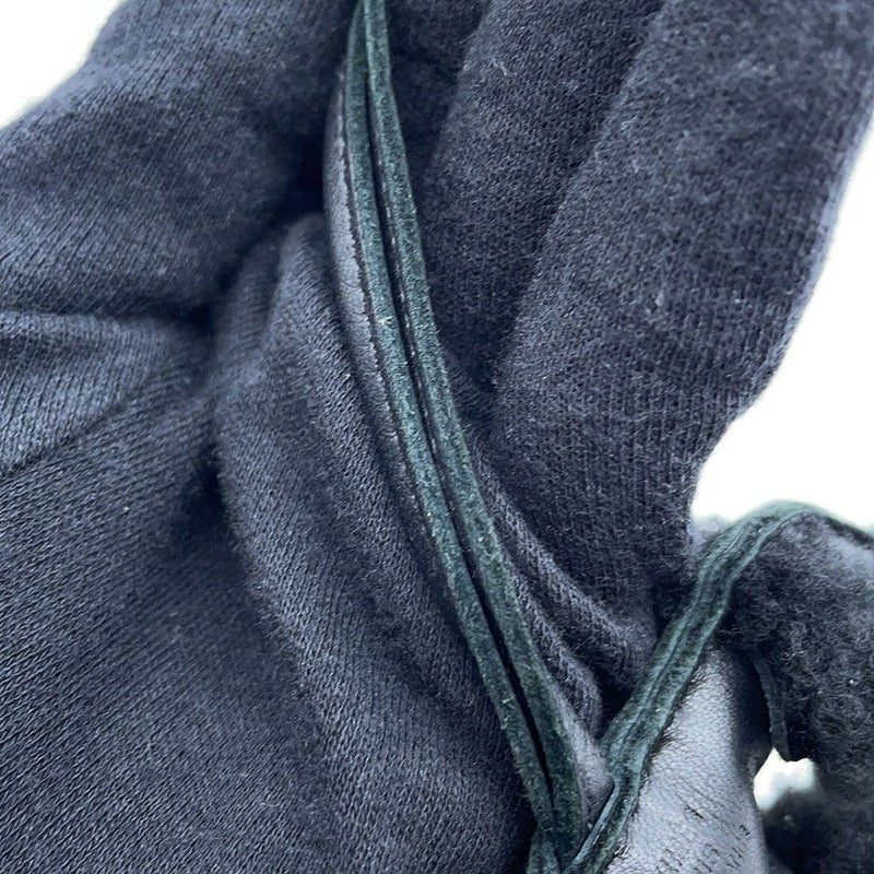 エルメス バッグチャーム バディ パンク ブラック/シルバー金具 ラムスキン/ムートン B刻印 黒