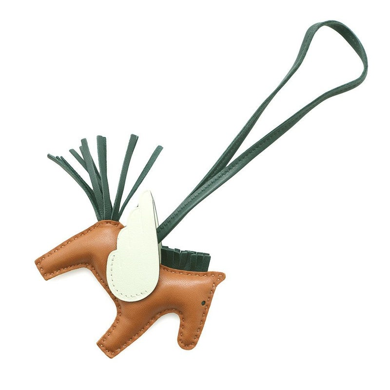 エルメス バッグチャーム ロデオPM ペガサス ゴールド/ヴェールシプレ/ヴェールフィズ ラムスキン U刻印