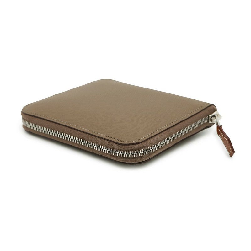 エルメス コインケース アザップコンパクト シルクイン エトゥープ/シルバー金具 エプソン K刻印